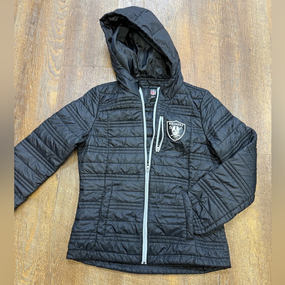 NFL Team Apparel Raiders puff hoodie